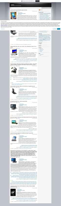 Screenshot tabletsforsale.wordpress.com