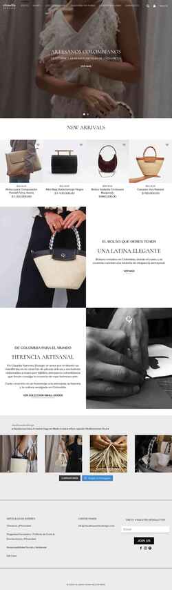 Ekrānuzņēmums claudiasanchezdesign.com