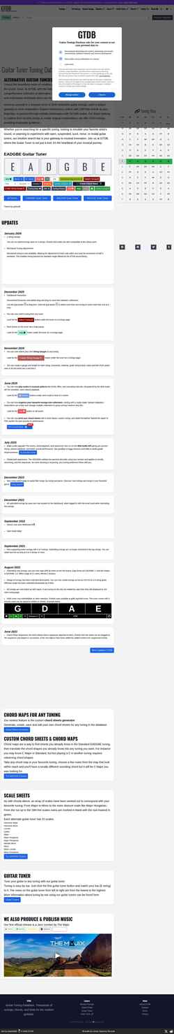 Скриншот gtdb.org