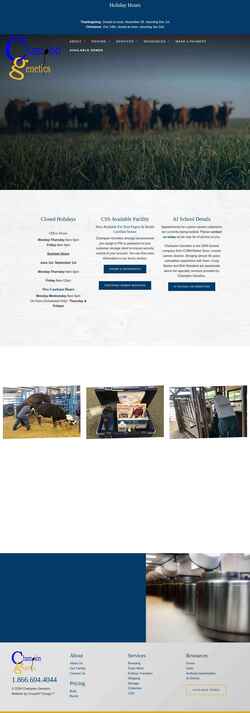 Screenshot championgenetics.com