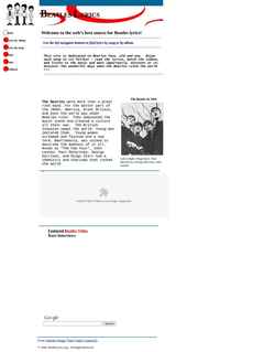 Captura de pantalla beatleslyrics.org