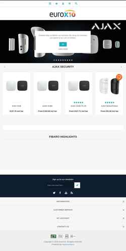 Снимак екрана eurox10.com