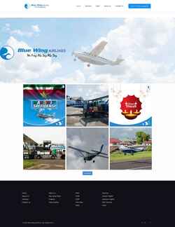 Captura de pantalla bluewingairlines.com