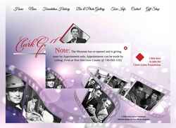 Captura de tela clarkgablefoundation.com