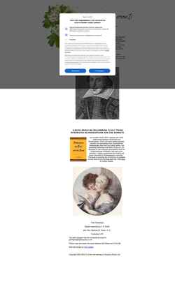 Snímek obrazovky shakespeares-sonnets.com