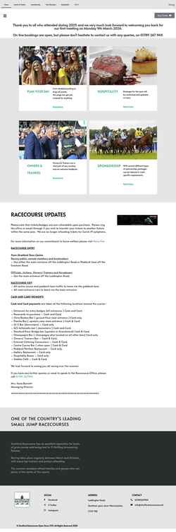 Captura de pantalla stratfordracecourse.net