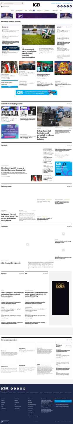 Schermata igamingbusiness.com