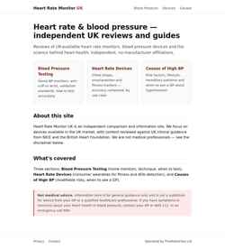 Skærmbillede heartratemonitor.co.uk