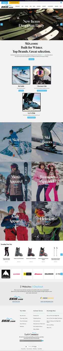 Zrzut ekranu skis.com