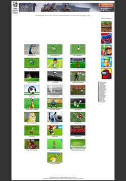 Skärmdump onlysoccergames.com