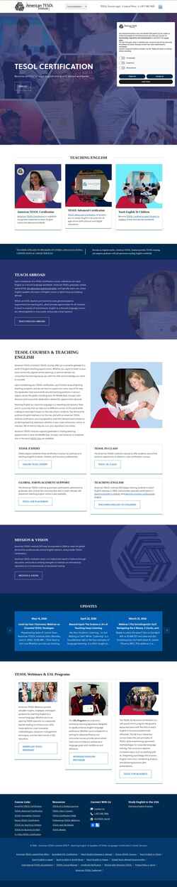 Zrzut ekranu americantesol.com