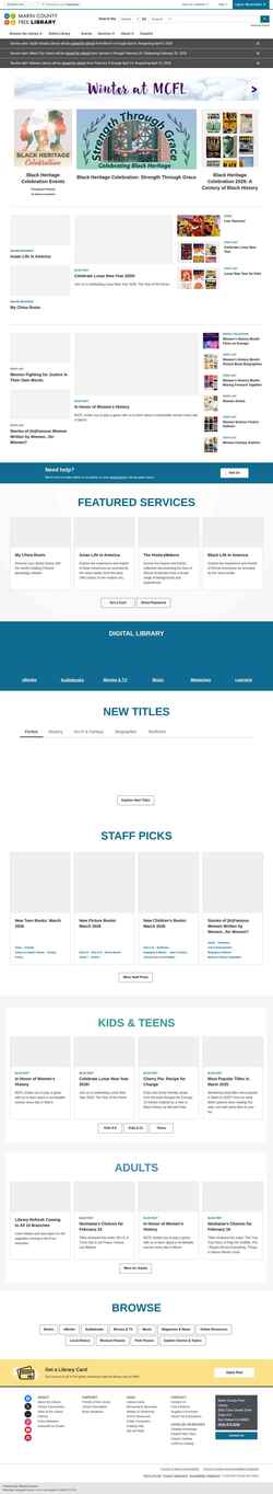 Скриншот marinlibrary.org