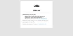 Skärmdump metakine.com