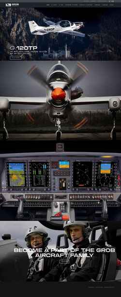 Zrzut ekranu grob-aircraft.com