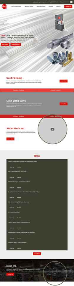 Schermafbeelding grobinc.com