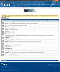 Skærmbillede forums.augi.com