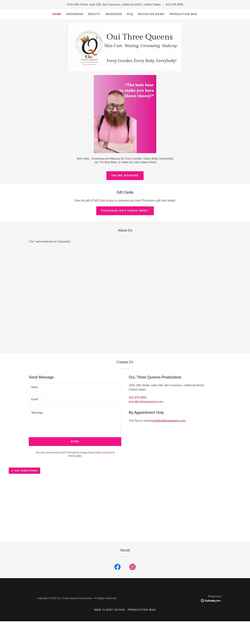 Screenshot ouithreequeens.com