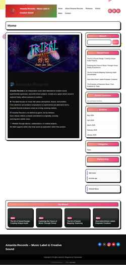 Zrzut ekranu amanitarecords.com