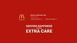Schermata mcdonaldsindia.com
