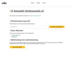 Captura de pantalla birdsounds.nl