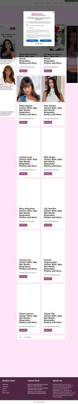 Schermata modelwhispers.com