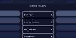 Snímka obrazovky charmedsims.eclectic-sims.com