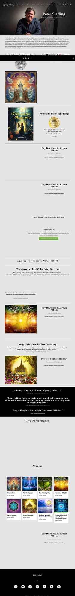 Screenshot harpmagic.com