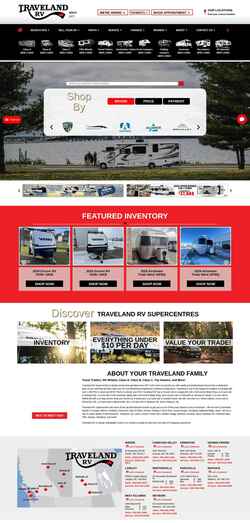 Skjermdump travelandrvcanada.com