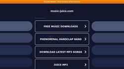 Captura de tela music-juice.com