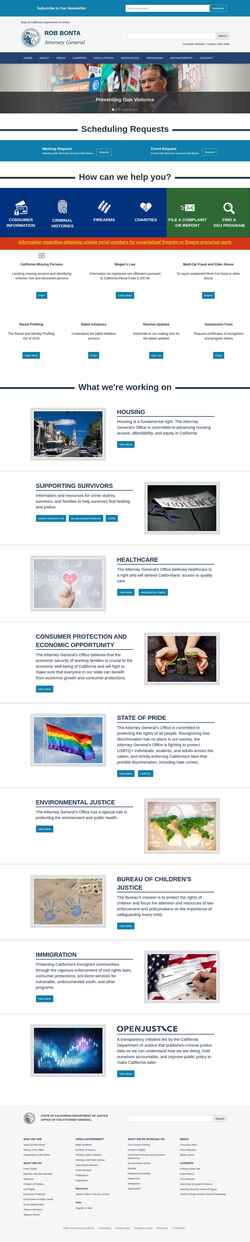 Скриншот oag.ca.gov