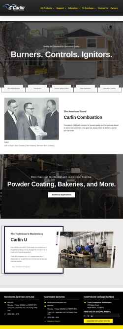 Screenshot carlincombustion.com