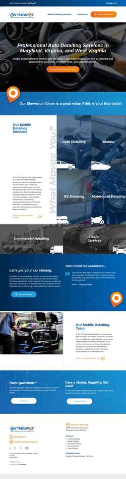 Screenshot onspotdetailing.com