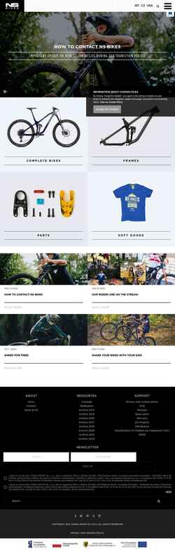 Schermafbeelding nsbikes.com