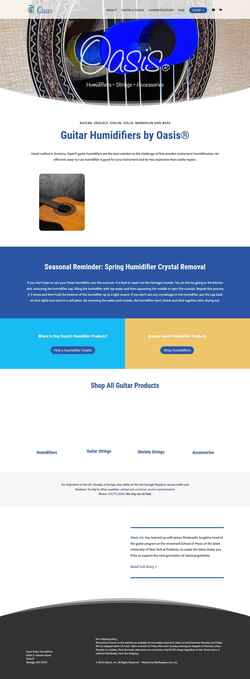 Screenshot oasishumidifiers.com