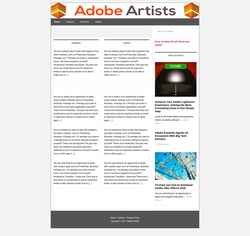 Captură de ecran adobeartists.com