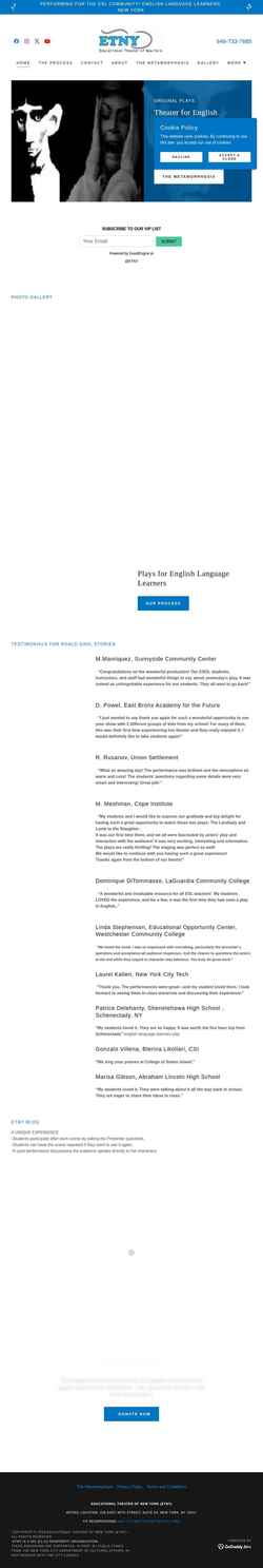 Screenshot etnyarts.org