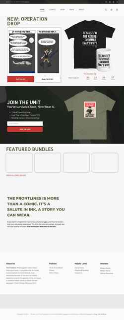 Skærmbillede thefrontlines.com