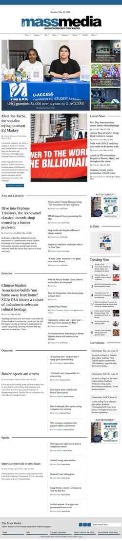Captură de ecran umassmedia.com