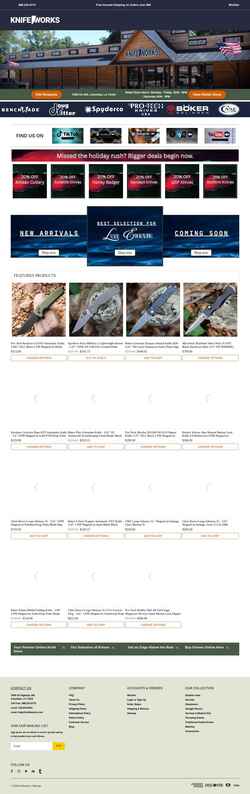 Στιγμιότυπο οθόνης knifeworks.com