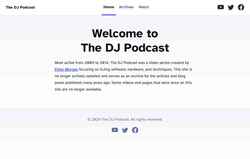 Screenshot thedjpodcast.com