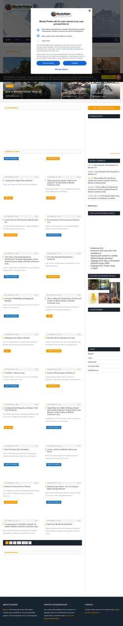 Screenshot blendernation.com