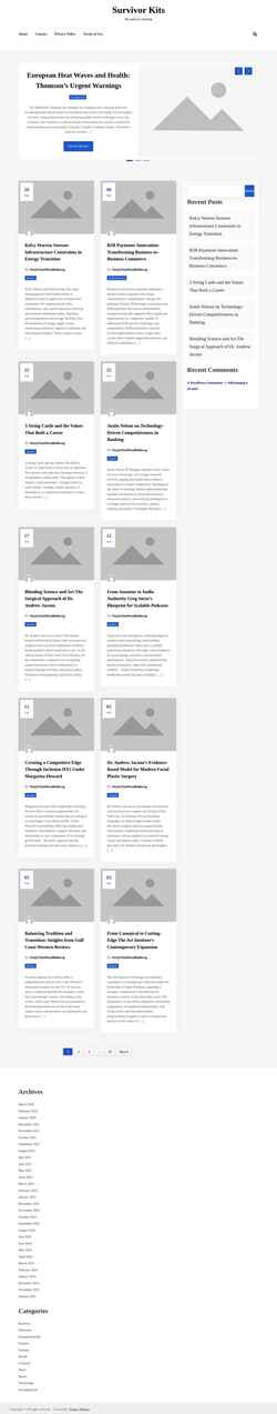 Screenshot survivekits.com