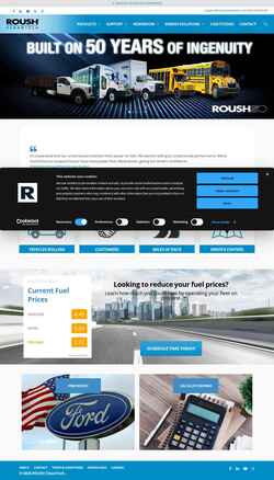 Captura de pantalla roushcleantech.com