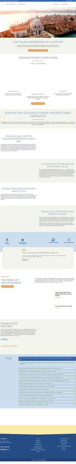 Screenshot touritalynow.com
