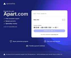Screenshot apart.com
