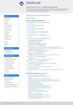 Screenshot sigplan.org