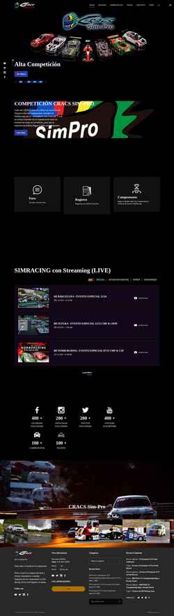 Snímek obrazovky cracs.net