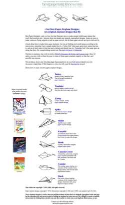 Screenshot bestpaperairplanes.com