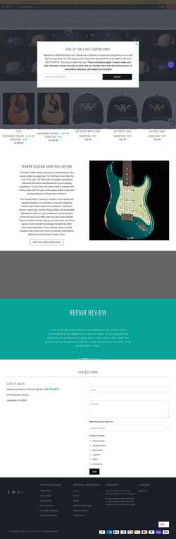 Captura de pantalla willcuttguitars.com