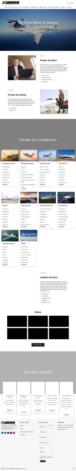 Skærmbillede jetadvisors.com